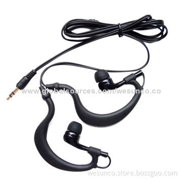 Ear-hook waterproof earphone with level 8 waterproof can be within 3 meters deep